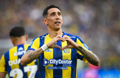 Un golazo olímpico de Di María le dio el empate a Central ante Boca