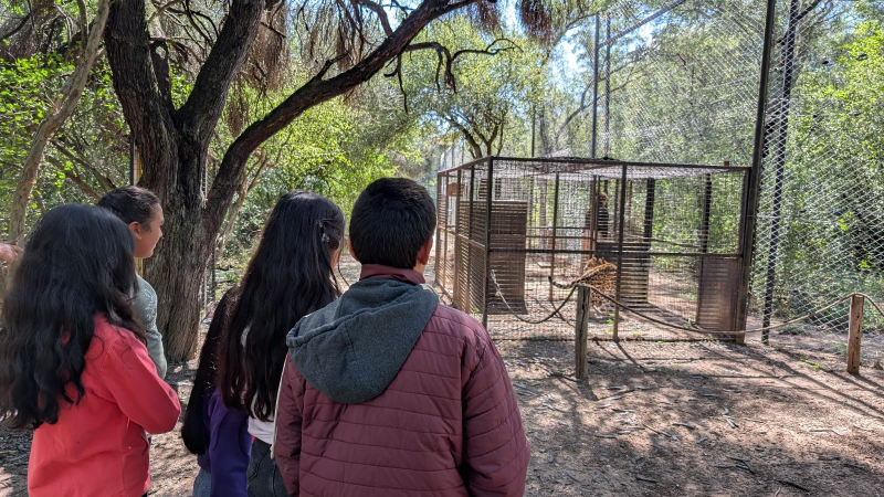 Muchos visitantes interesados en los proyectos de reintroducción del yaguareté y la tortuga yabotí
