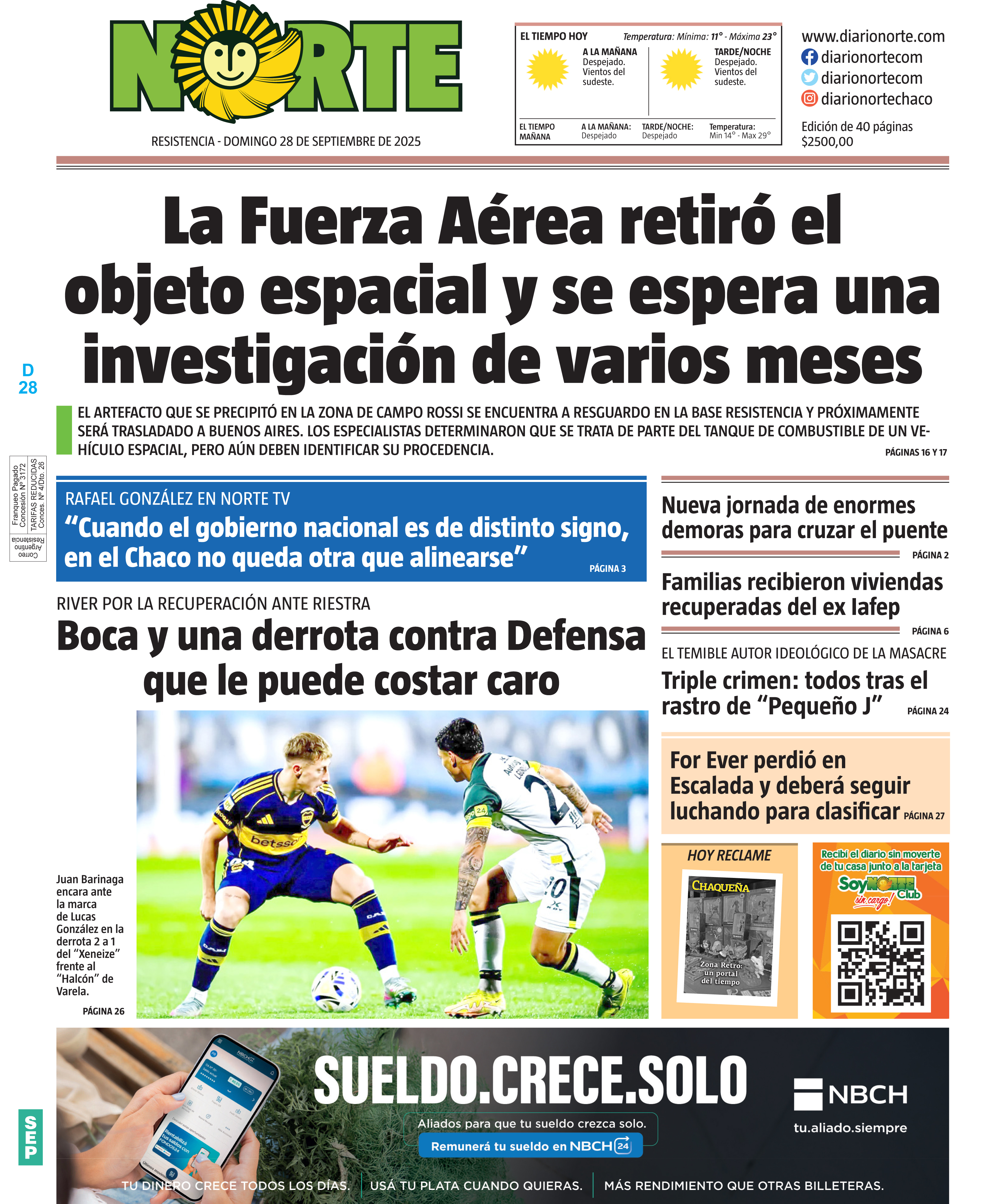 Edición del 28/09/2025