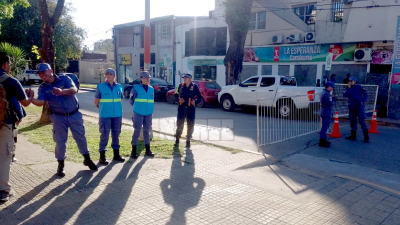 Fuerte operativo de seguridad en Resistencia por la visita de Javier Milei