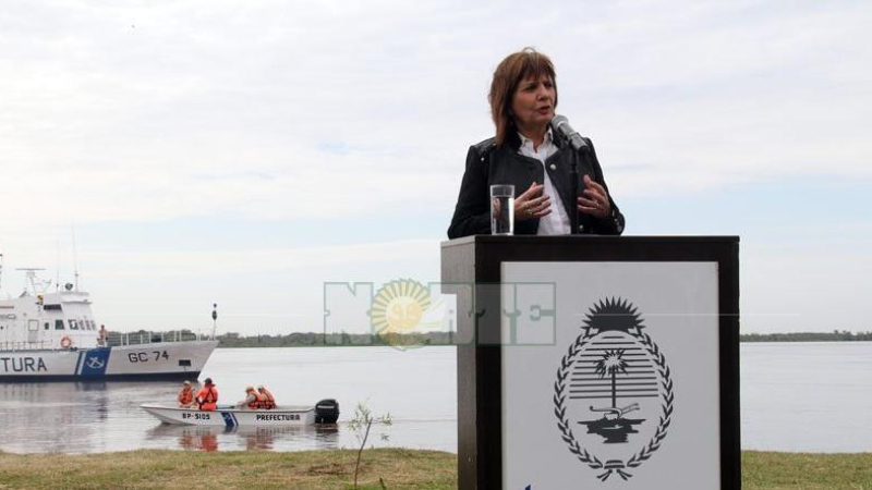 Bullrich presenta el "Plan Paraná" para reforzar el control en la Hidrovía