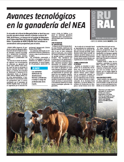 Avances tecnológicos en la ganadería del NEA