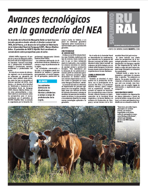 Avances tecnológicos en la ganadería del NEA