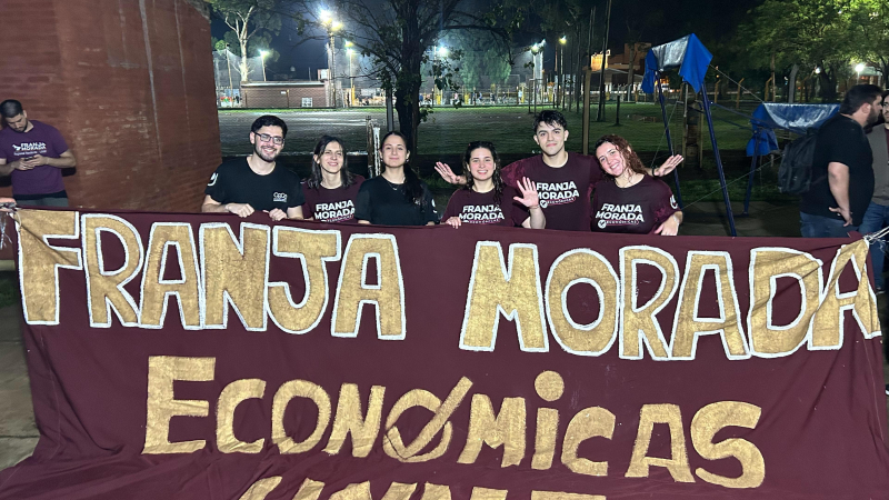 Franja Morada ganó en el Centro de Estudiantes de Ciencias Económicas