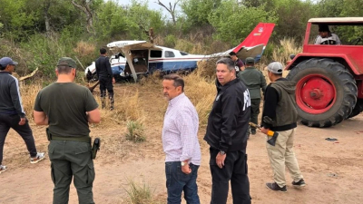 Prisión preventiva para los pilotos de la avioneta que cayó con 364 kilos de cocaína