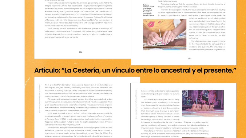 Artículo sobre cestería aborigen formoseña publicado por la UNESCO