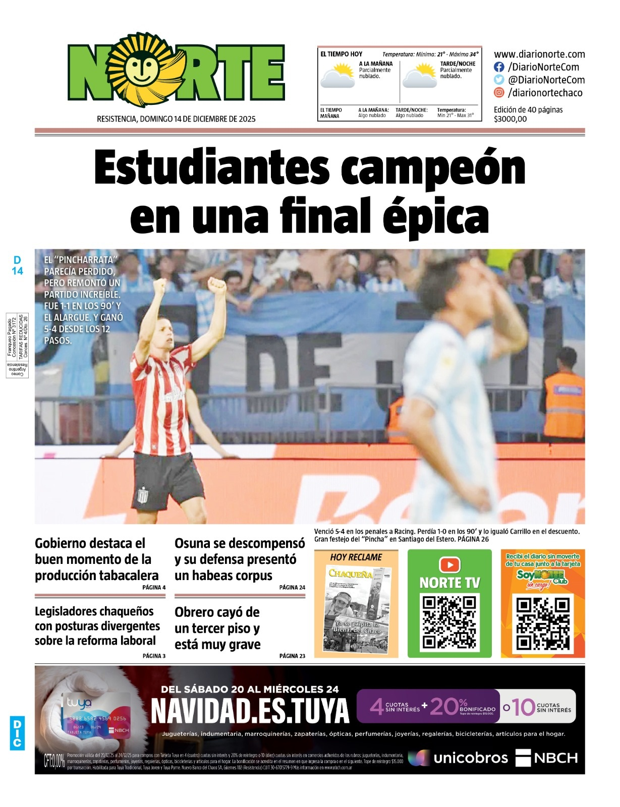 Edición del 14-12-2025