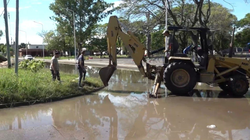 Tras el temporal, Sameep instaló bombas y drenajes en Barranqueras