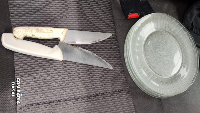 Recuperan platos y cubiertos sustraídos del comedor de una iglesia