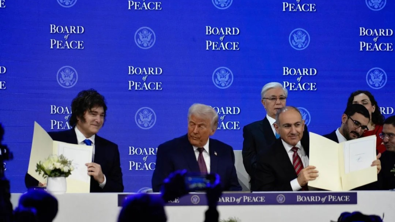 En Davos, Milei respaldó a Trump e intercambió palabras con Marco Rubio