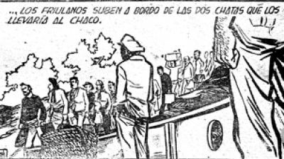 Partida de Corrientes de los inmigrantes italianos a la Colonia Resistencia