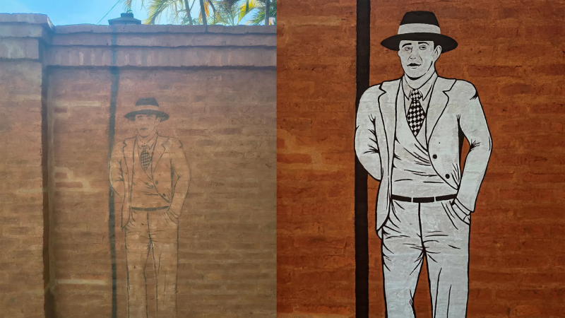 Revancha del arte genuino y la historia del ‘zorzal criollo’ retratado en una esquina resistenciana