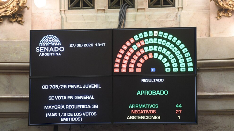 El Senado aprobó el Régimen Penal Juvenil y la edad de imputabilidad bajará a 14 años