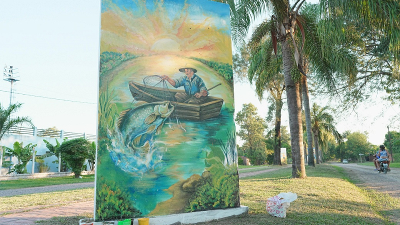 Artistas formoseños le ponen colores e identidad a herradura