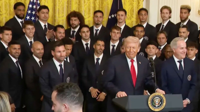 El Inter Miami visitó la Casa Blanca y Messi ingresó al recinto junto a Donald Trump
