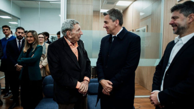 Zdero y Landriscina recorrieron renovado Edificio del NBCH SA en Buenos Aires