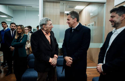 Zdero y Landriscina recorrieron renovado Edificio del NBCH SA en Buenos Aires