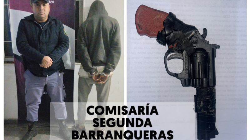 Con un arma de juguete sembró el miedo para robar una bicicleta, pero fue detenido