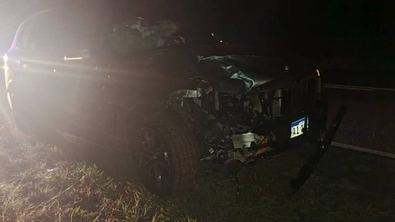 Un motociclista murió tras chocar con una camioneta sobre la ruta 4