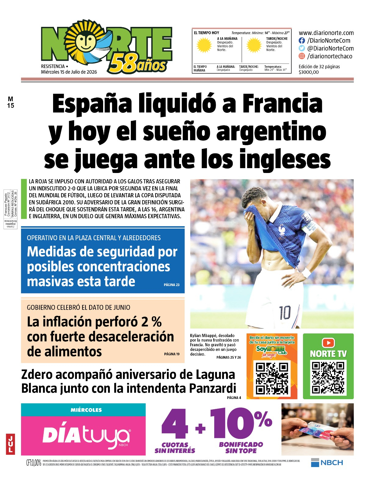Edición del 15-07-2026