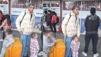 Los niños reclamados por la madre, viajan de regreso hacia el Chaco
