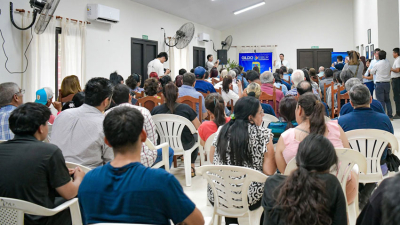 El vicegobernador Solís participó del lanzamiento de cursos de oficios en Las Lomitas