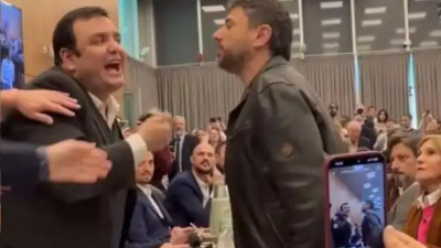 "Cagón, vendepatria", insultos y forcejeo entre diputados nacionales