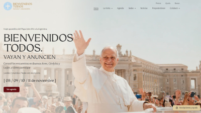 Lanzaron la web oficial con todo el itinerario de su visita