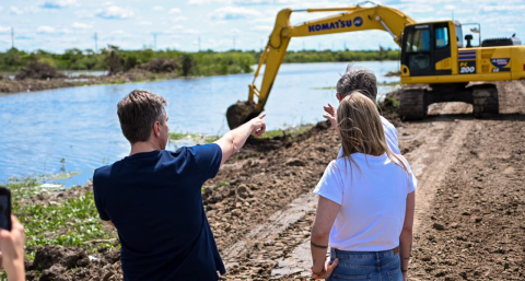 La provincia refuerza las defensas y amplía el lago compensador