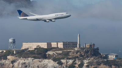 El avión de United Airlines que viajó en el tiempo