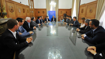 Peppo y Frigerio acordaron el finaciamiento para obras de extensión de la red de agua potable en Las Breñas