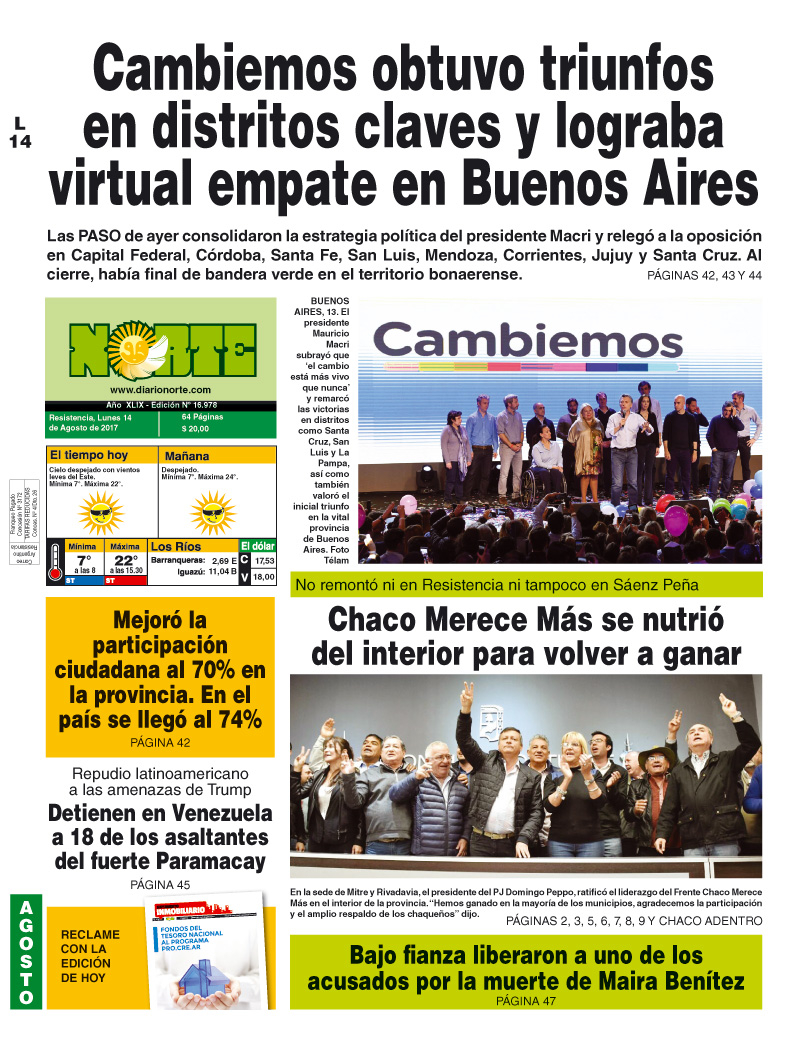 Edición del 14.08.17