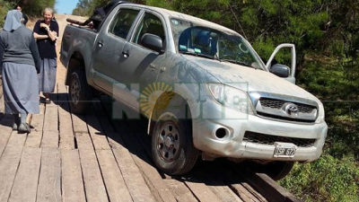 Dos religiosas se salvaron de milagro en puente El Zapallar