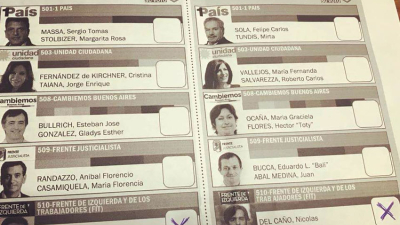 Los que votaron con boleta única de papel