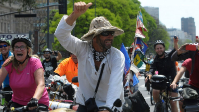 Pablo García finalizó su vuelta al mundo en bicicleta