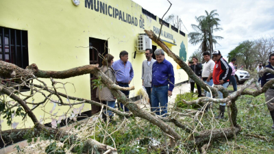 Asistencia y contención a localidades afectadas por el temporal