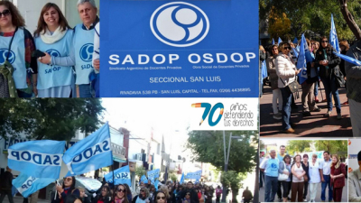 El Sadop denuncia discriminación contra los docentes privados