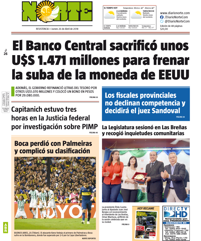 Edición del 26.04.2018