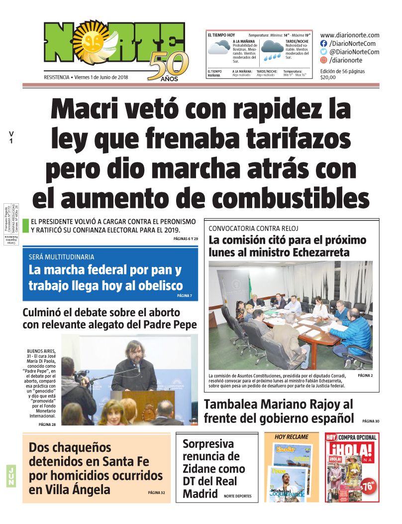 Edición del 01.06.18