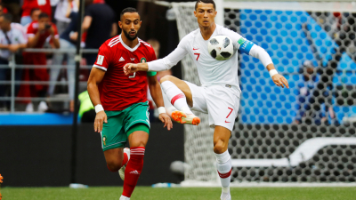Cristiano no pierde tiempo y sorprende con el primer gol de Portugal ante Marruecos