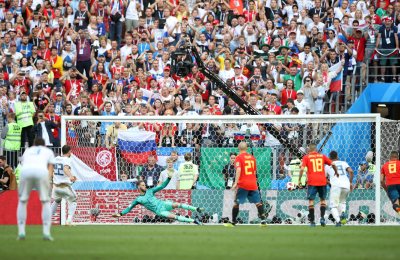 España y Rusia empatan 1 a 1 en el estadio Luzhniki