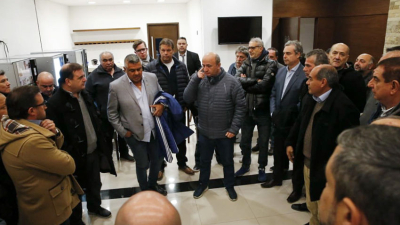 Dirigentes de AFA fueron a recibir a Tapia a Ezeiza para darle apoyo a su gestión