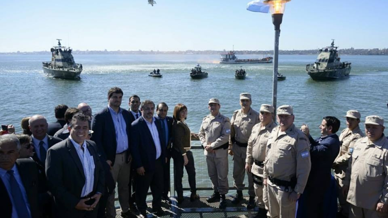 Chaco estuvo presente en el lanzamiento del plan nacional de seguridad en hidrovías y vigilancia de la frontera fluvial