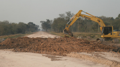 A ritmo sostenido, avanza la reconstrucción de la ruta 32