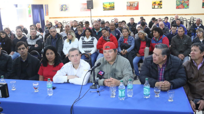 Sindicatos y organizaciones sociales marchan por la libertad de Sampayo