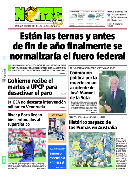 Edición del 16.09.2018