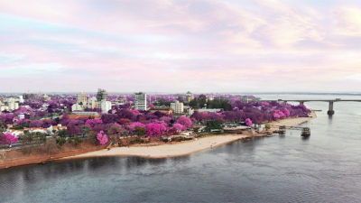 Chaco y Corrientes en brillante rosa