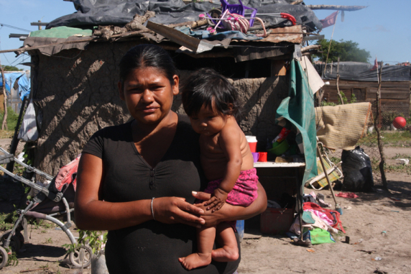 Familias carenciadas del Barrio Aromito 23-02-18.Fabián Maldonado/