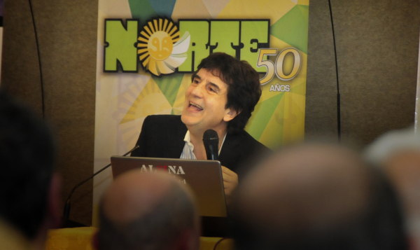Carlos Melconian en el 50º Aniversario de NORTE. Foto: Marcelo "Sapo" Cáceres