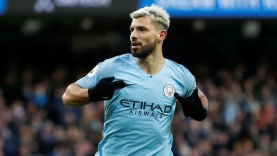 Sergio Agüero se despachó con tres goles en la gran victoria del Manchester City